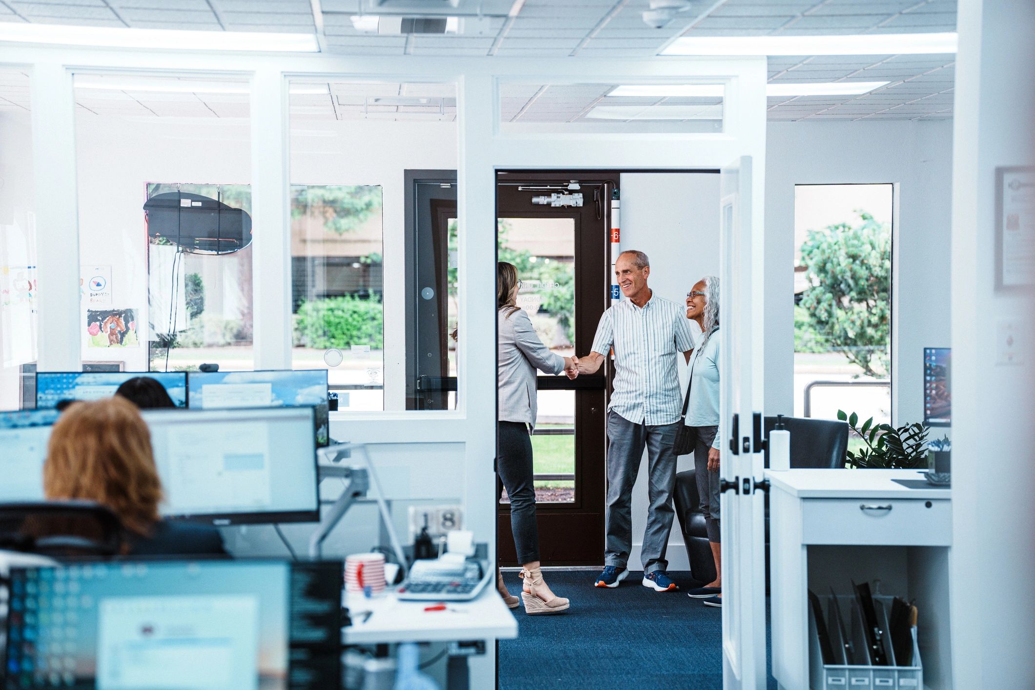 Professional consultation in an office